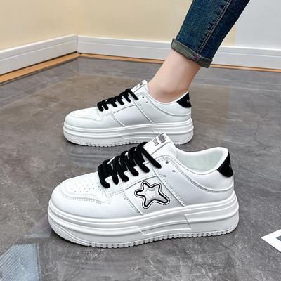 Weiße Schuhe Modische Herbst Neue Plattform Höhe Erhöhen Atmungsaktive Casual Schuhe für Studenten