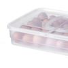 Portable Egg Storage Box 34 Grids Plastic Egg Storage Carrier with Handle for Kitchen Refrigerator