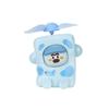 Milk Dumpling Cute Mini Portable USB Rechargeable Handheld Electric Fan - Creative Fun Doll Design Gift