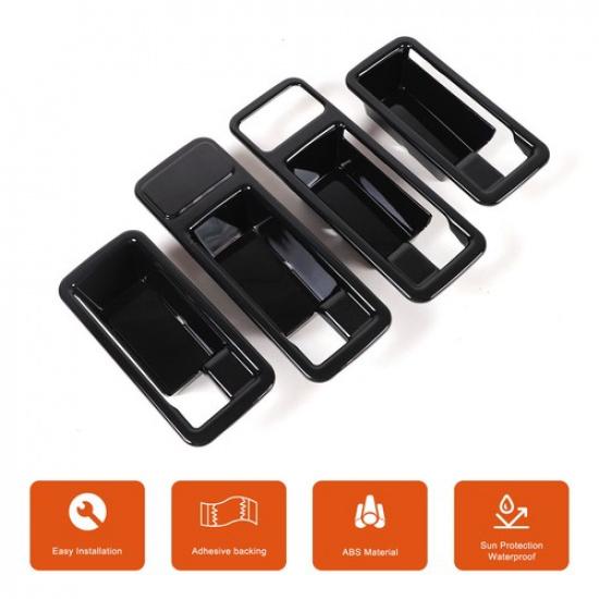 Glossy Black Door Handle Bowl Trim Protection Cover For Ineos Grenadier -25