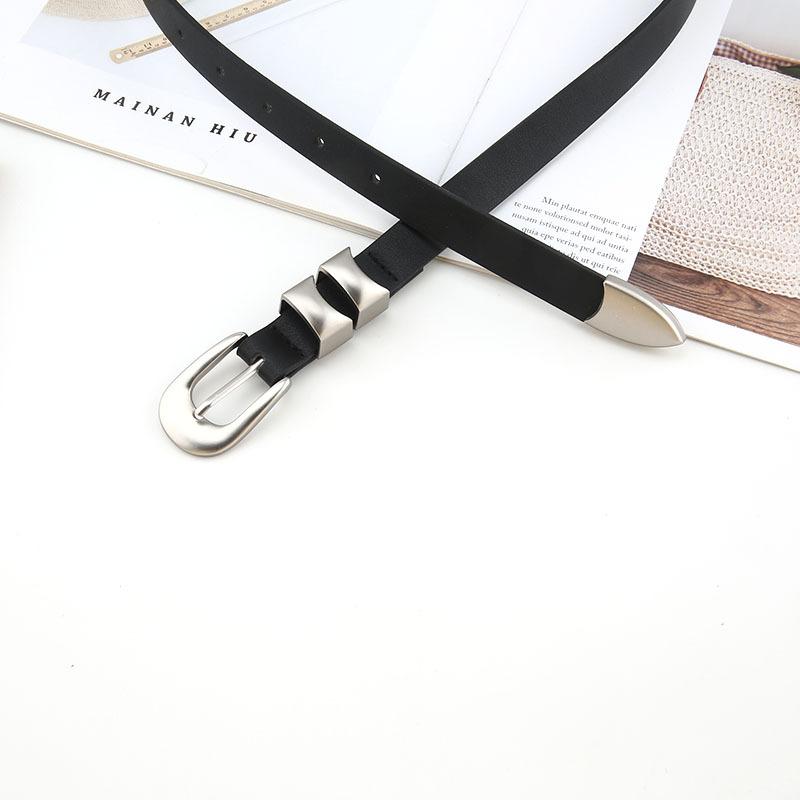 Niche Design Belt Women'S Summer Simple Black Belt Casual Jeans Belt