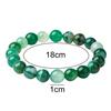Bracciale da donna con perline in finta agata, catena rotonda, gioielli per amici