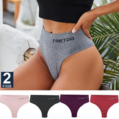 2PCS/Set Women Lingerie M-2XL Bodyshaper Gstring Panties High Waist Seamless Tummy Control Panty Underwear Female Thong