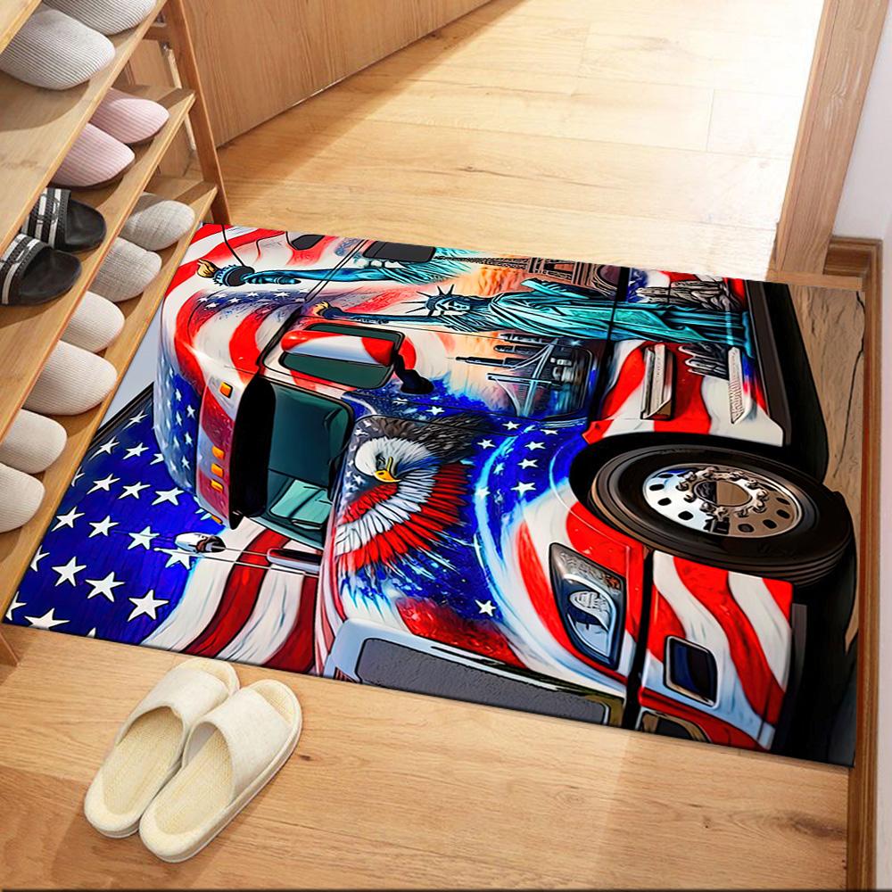 Kw Heavy Trucks Floor Rug Office Rug Suitable For Hallway Playrooms Decorate Room Dormitory Antislip Rug Decorate Offices