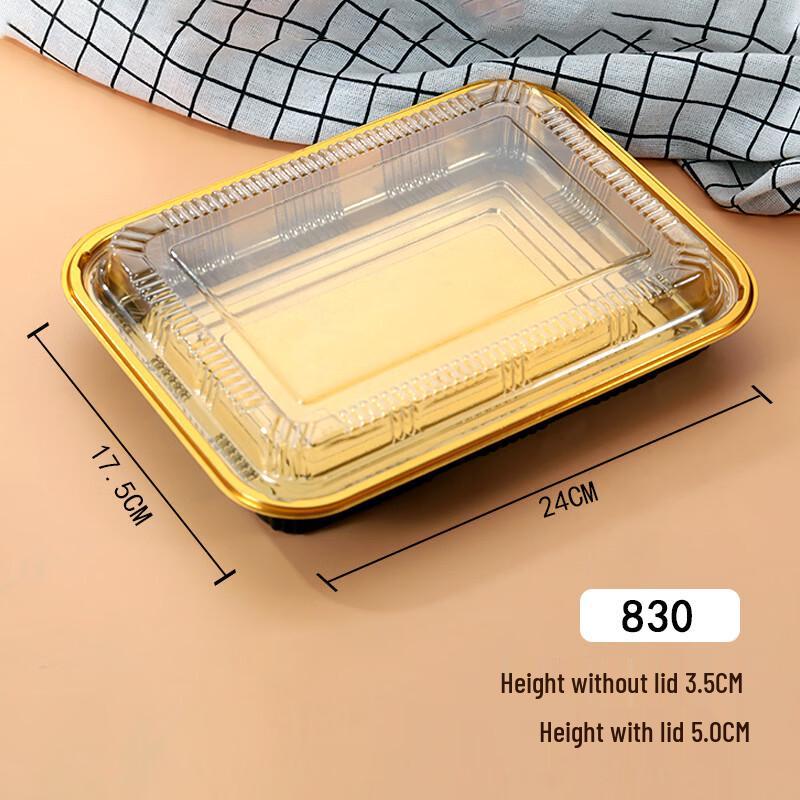 Disposable Plastic Meat Roll Packaging Boxes with Lids