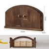 Solid Wood Switch Covers Double Door Switch Protective Cover Creative Socket Dust Covers Retro Living Room Wall Decoration