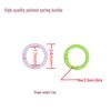24mm Colorful Spring Snap Hook Candy Color Keychain Accessory - Round Ring Buckle