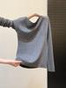 Elegant Rhinestone Knit Slim-Fit Long-Sleeve Women’s Winter 2025 Base Top