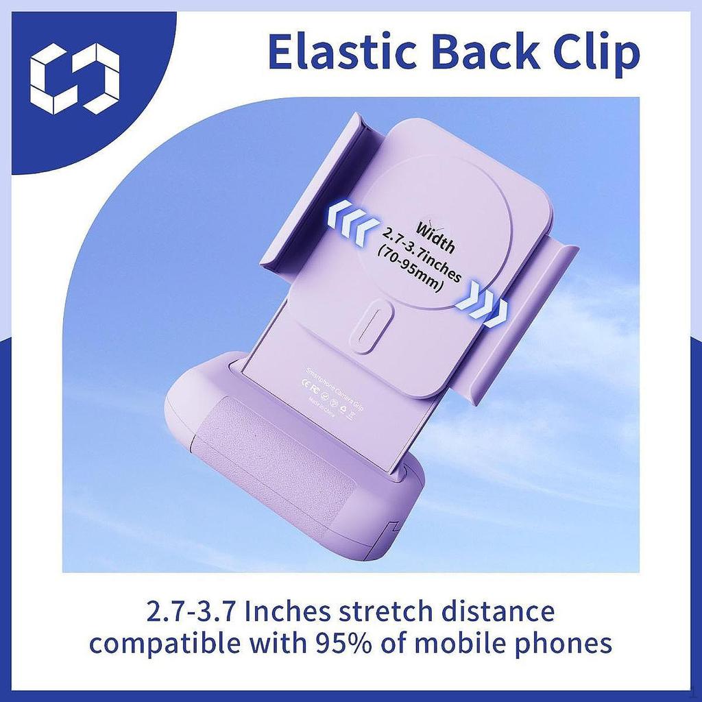 Phone Camera Grip Handle Nonslip Cellphone for Home Outdoor Vlog Black