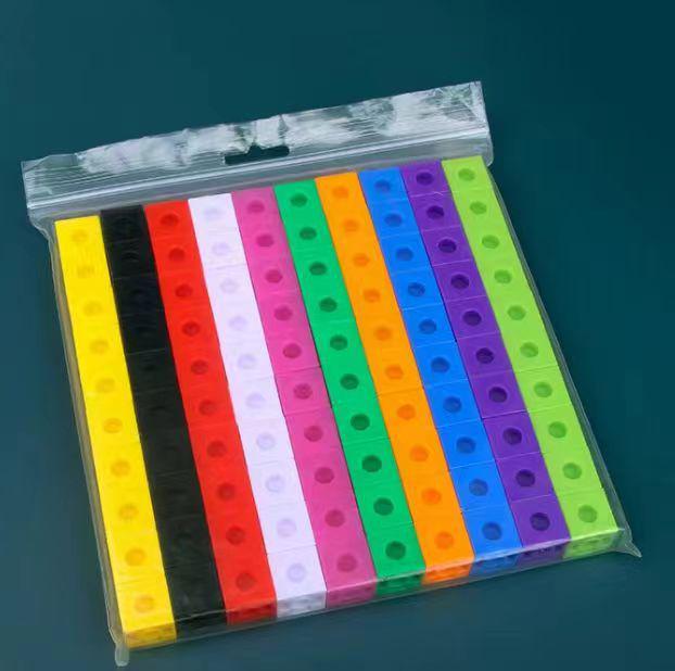 Educational Creative Magic Cubes: 2cm Interlocking Building Blocks - 100-Piece Set for Children