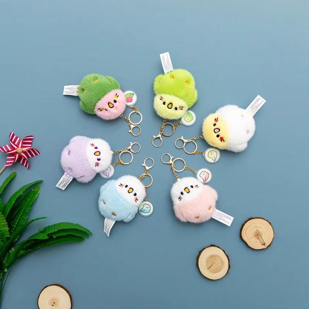Bag Charm Bird Pendant Sound-Making Parrot Stuffed Toy Birthday Gift Chirping Plush Toy Handbags