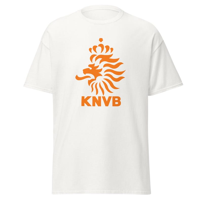 Netherlands KNVB Lion Crest T-Shirt | Orange Football Fan Tee 4XL
