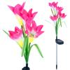 Garden Solar Lamp Lily Flowers Stake LED Decorative Lights Lilies