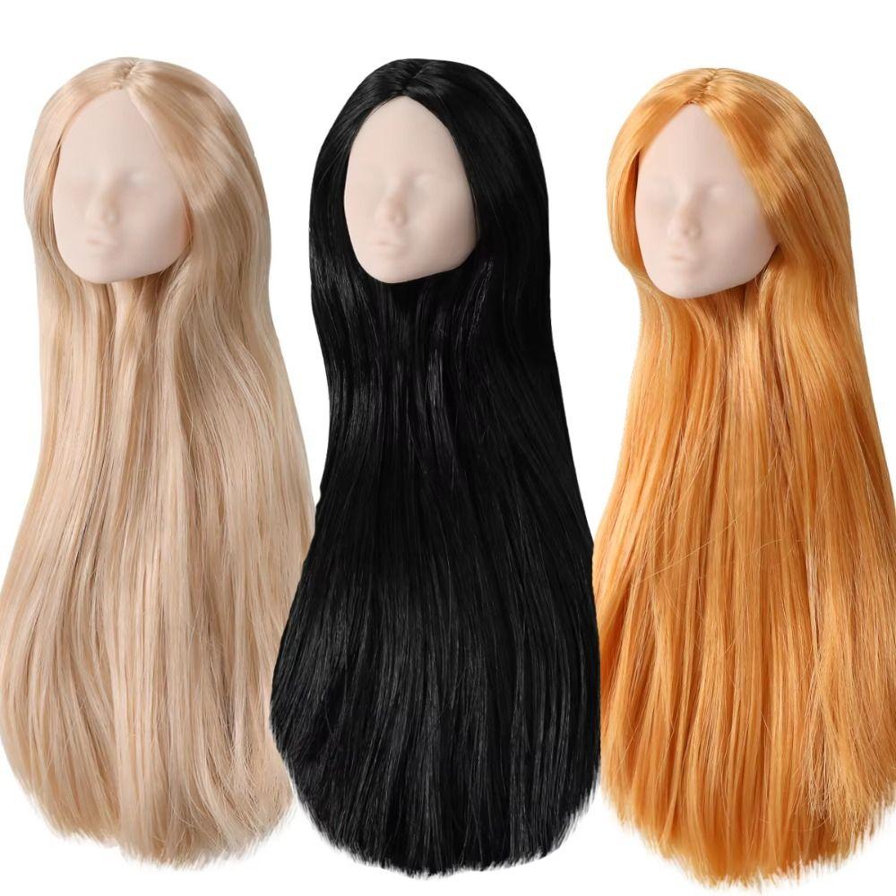 No Makeup 1/6 Doll Heads White Skin Doll Bald Head Girls Toy BJD Doll Head  Accessories