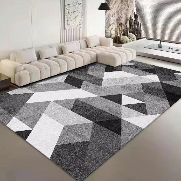 Nordic Geometry Carpets for Living Room Simple Pattern New Home Decoration Rugs Bedroom Cloakroom Decor Rug Anti-slip Mat Tapete