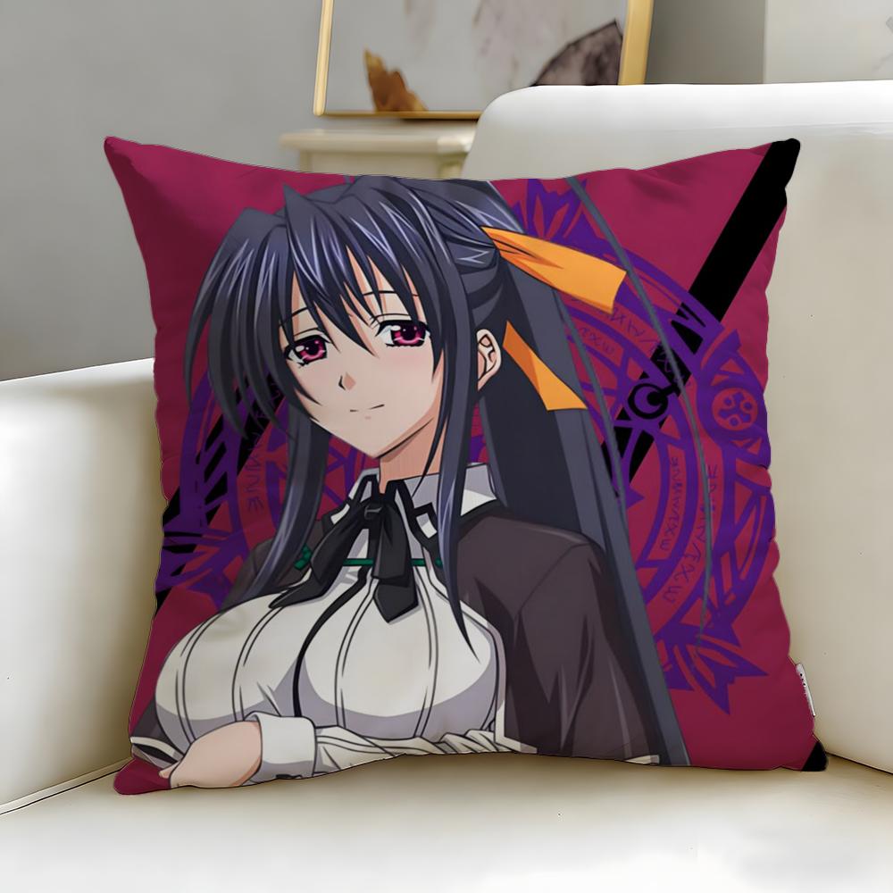 popular anime High School DxD Cushion Cover Soft & Easy-Wash Pillow Case – Versatile for Couch, Bed, Travel and Office