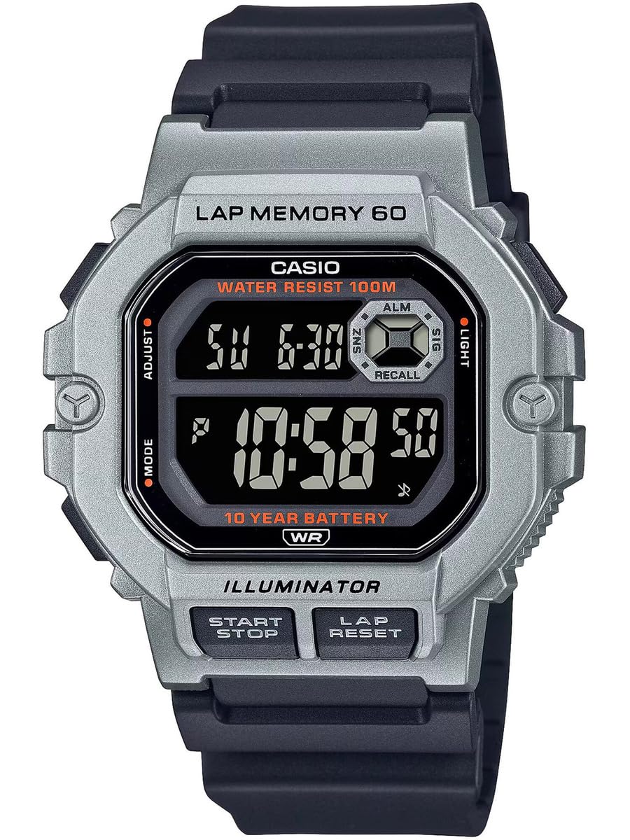 Casio Men s Digital Sports Gear Watch WS-1400H-1BVDF Black