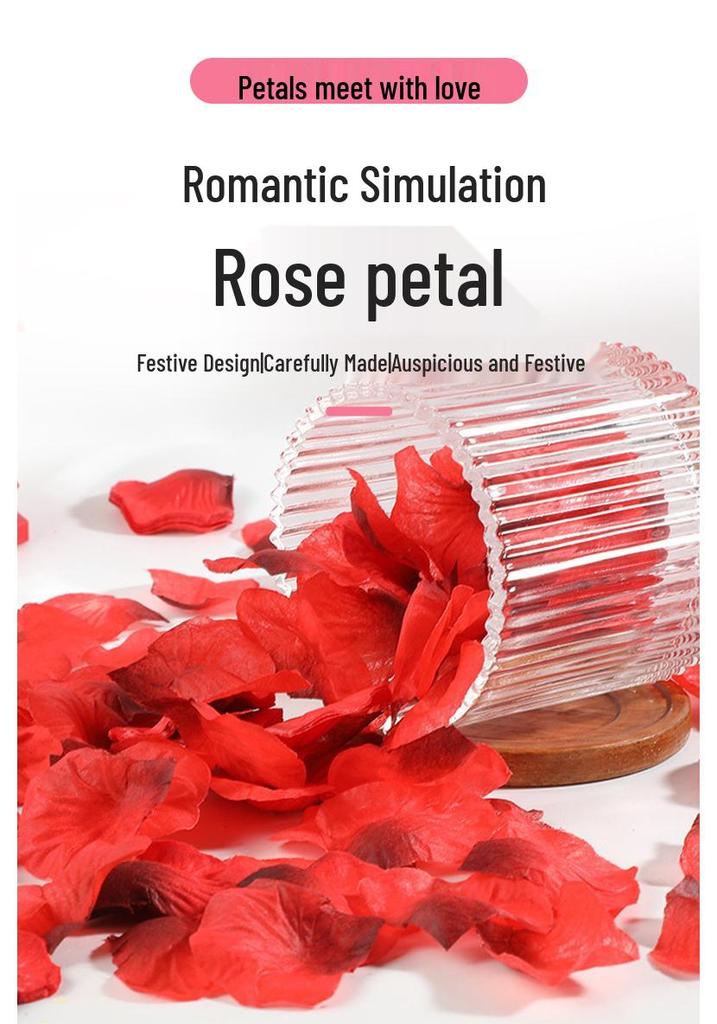 Non-Woven Artificial Rose Petals for Wedding Decorations and Hand-Thrown Arrangements