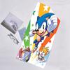 1pc Sonic5 Beach Towel, Beach and Seaside Swimming Pool Equipment, Fashion Pattern, Rectangular, Travel Essentials