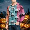 Men's Loose Fit Casual Printed Hoodie with Pocket and Adjustable for Everyday Wear