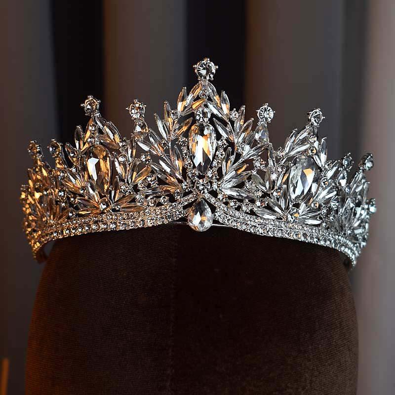 

Свадебная хрустальная тиара, легкая роскошная корона в стиле принцессы, тиара для ужина, аксессуары для платья для выступления на подиуме, элегантные и высококлассные