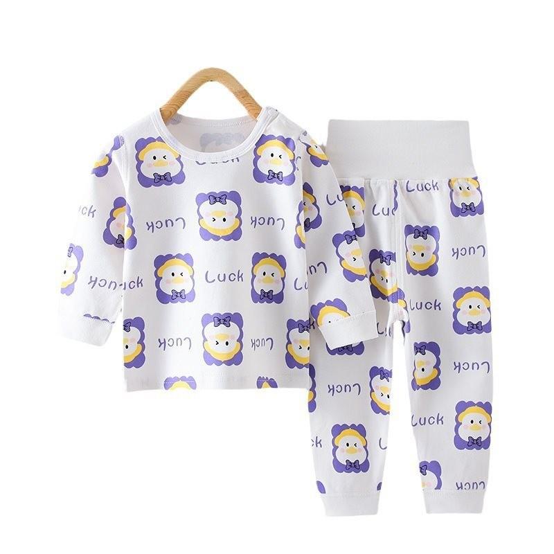 Cozy 2023 Autumn Winter Childrens Soft Cotton Long Sleeve Two Piece Set For Baby Boys And Girls