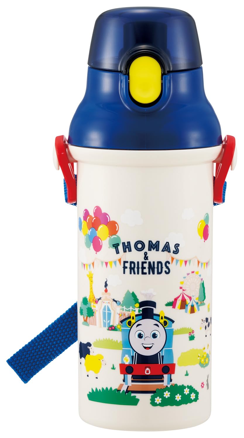 

Skater Water Direct Dishwasher Made in Thomas the Tank Engine for Children s Bottle, 480ml, Drinking, Plastic, One-Touch Operation, Safe, Japan,