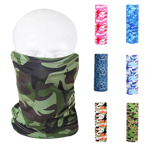 Unisex Floral Print Headband Sun Protection Dust Proof Cycling Neck Gaiter Scarf