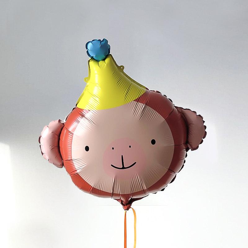 Cute Cartoon Animal Foil Balloons for Baby's First Birthday or Children's Festival Decorations