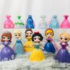 Princess Dress-Up Doll Set with Changeable Clothes, Frozen Theme, Perfect Birthday Gift for Little Girls