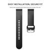 Adjustable Silicone Bands for 20mm Watches Compatible with Galaxy Watch Active 2 S2/S3 GT Series Durable for Sports Daily Wear