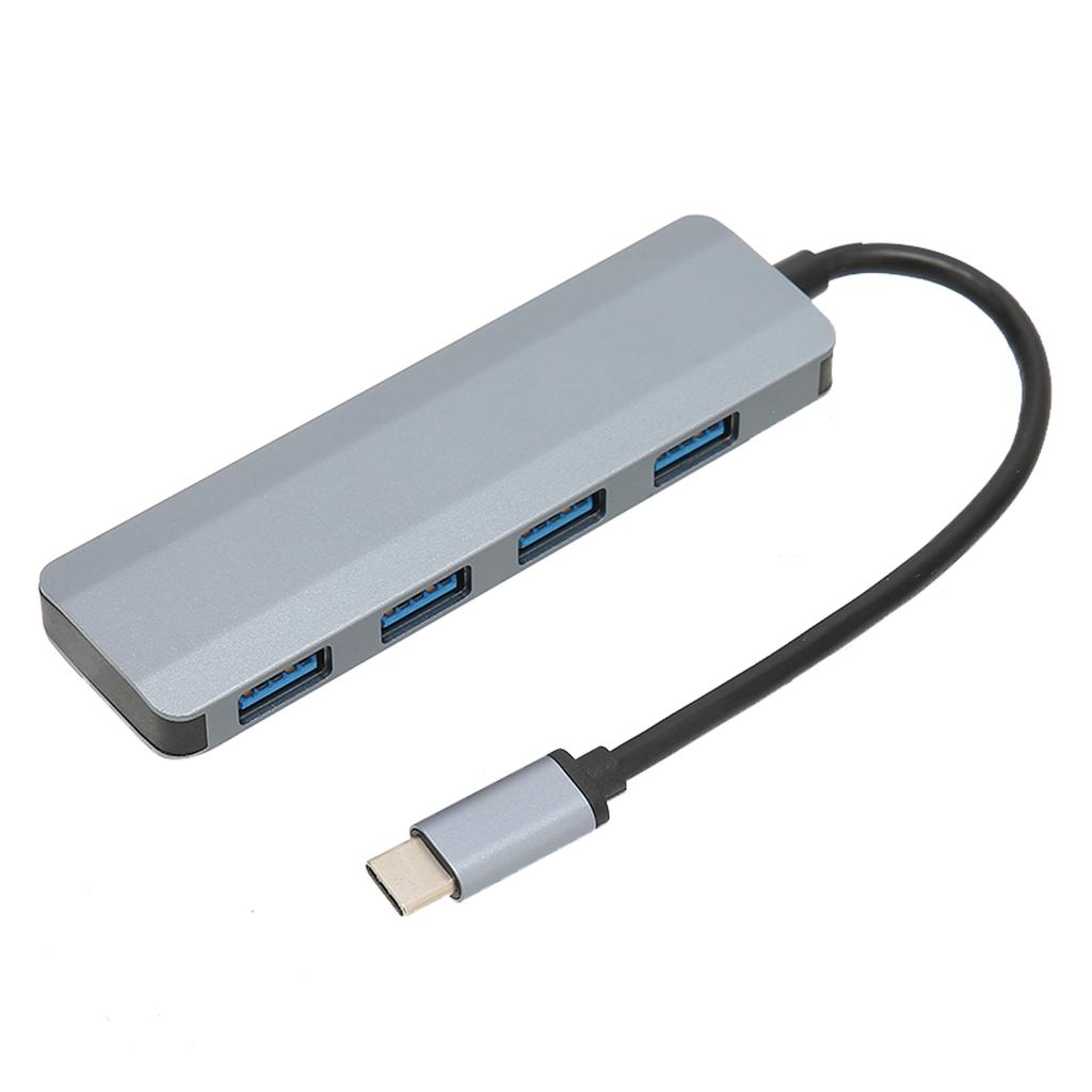 USB C Splitter 4 USB 3.0 Port Aluminum Alloy Material Type C Interface Portable Hub Adapter for Galaxy Note 10