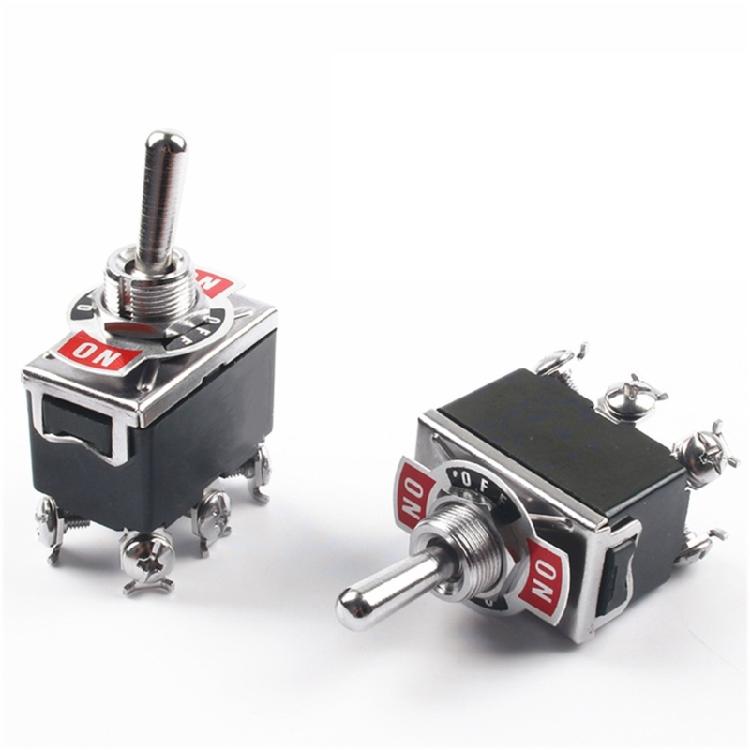 ON-OFF-ON / ON-OFF Miniature Toggle Switches Power Button Switches 2/3/4/6Pin 250V 15A Toggle Switches for Car