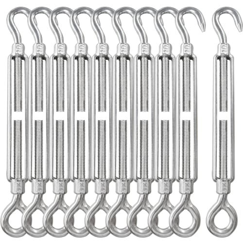 

Талреп Rissei, Пряжка из нержавеющей стали с резьбой, SUS304, Устойчивый к ржавчине, Прочный, Высокопрочный, Натяжитель троса, Фиксация троса, W