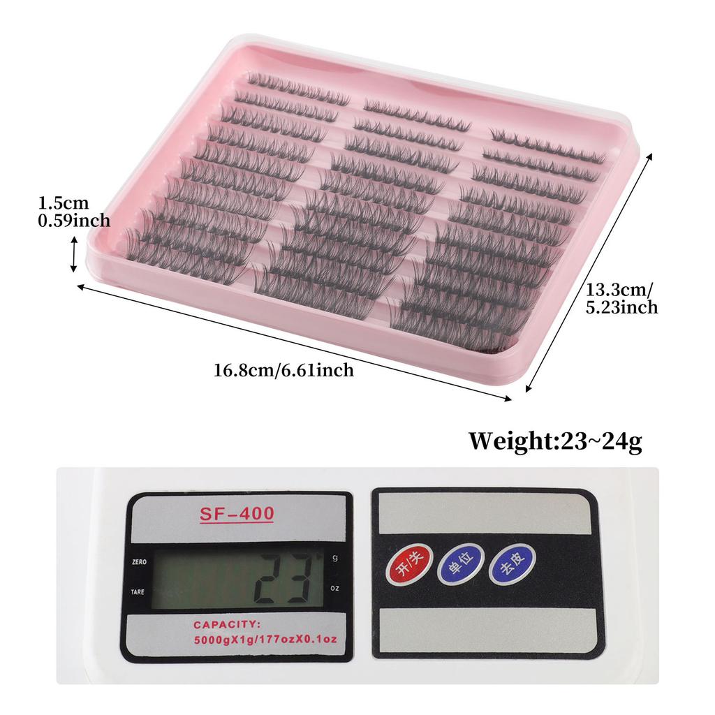 False Eyelash Extension Set 300 Tufts Of Single Tufts Of 8-16Mm Length Mixed Eyelashes
