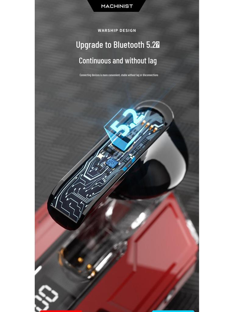 G20 Low Latency Esports Wireless Bluetooth 5.2 Headset with Long-lasting Battery and Superior Sound Quality.