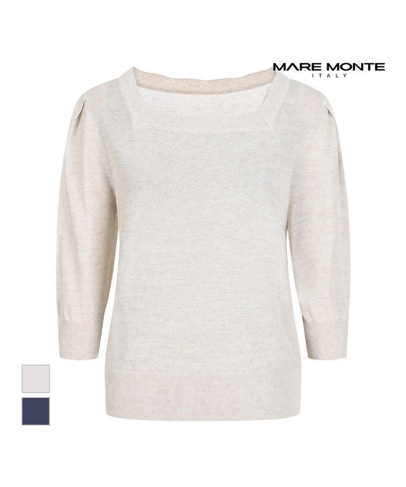 MAREMONTE Wavy Neck Design Knit_M236Mkt43P0