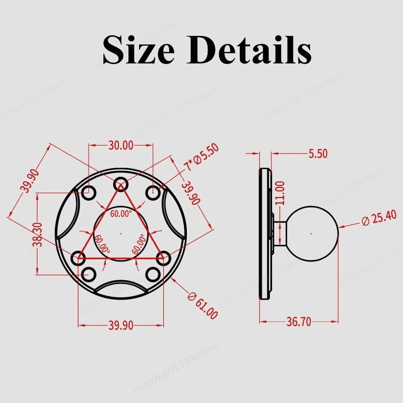 Trolling Motor Support Stabilizer Mount Tough-Claw 1 inch Ball Heavy Duty Motor Stabilizer Mount Clamp Gadgets Extension Arm