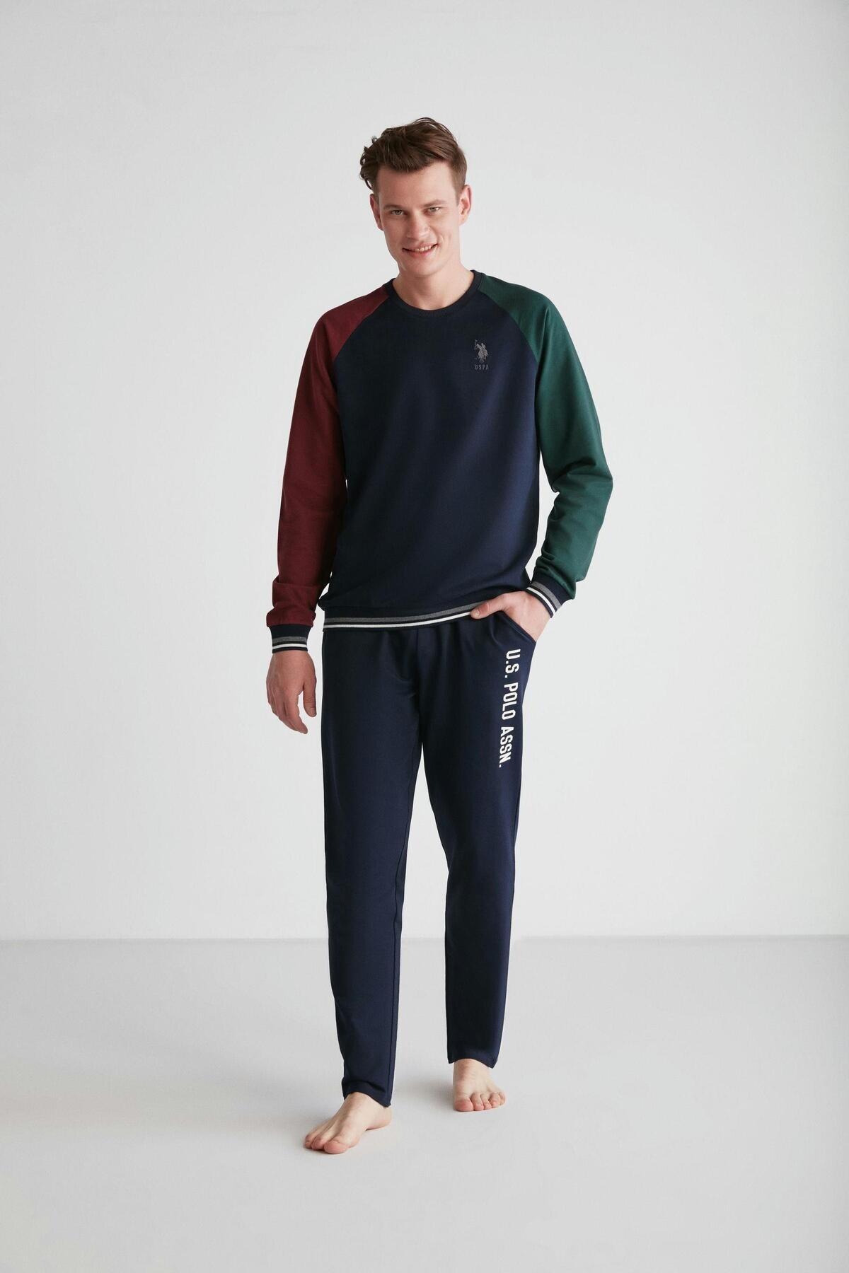 

НАС. Поло Assn. Мужской пижамный комплект с круглым вырезом