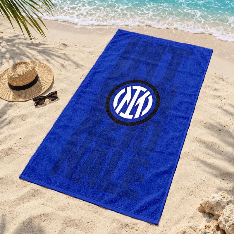 Inter Milan Beach Towel Quick Dry Sand Free Lightweight Beach Towels for Travel Swimming Camping