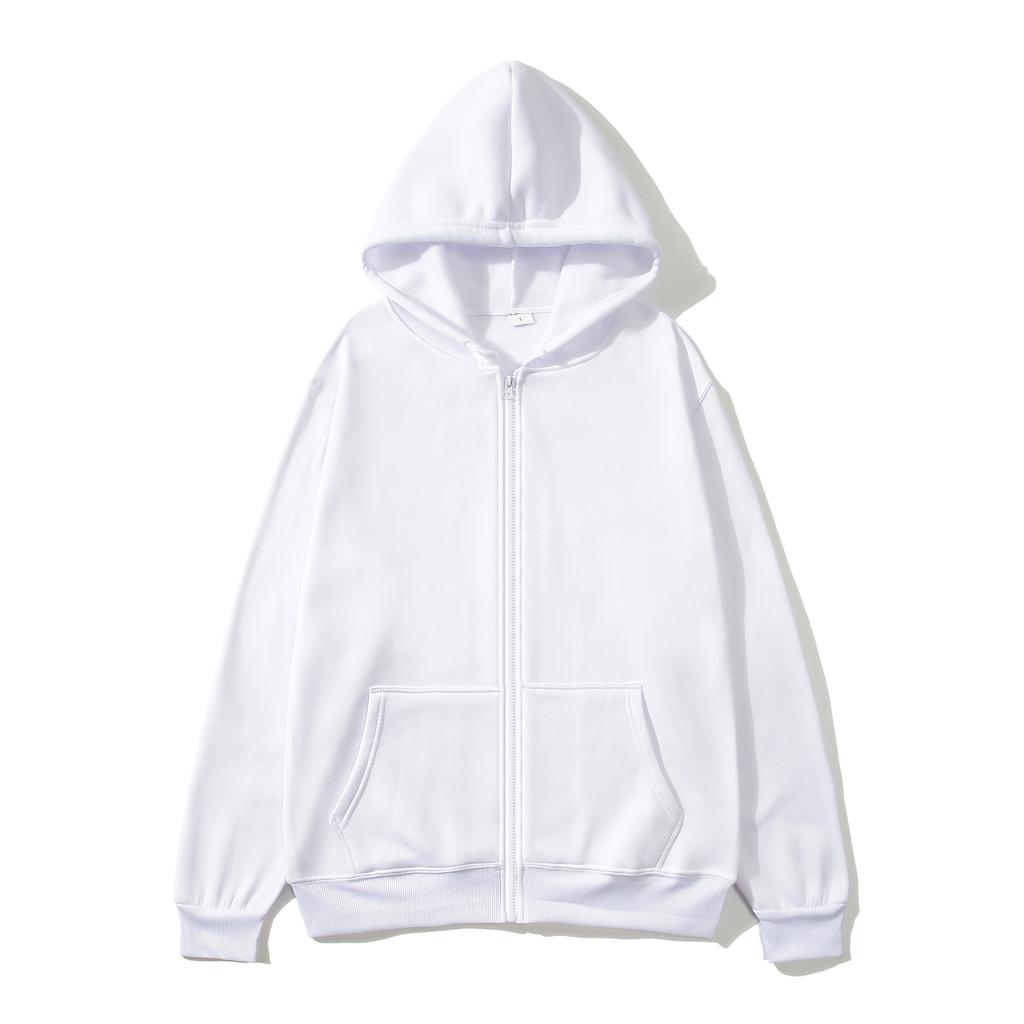 Men's and women's zipper sweater autumn and winter fleece thickened fashion hoodie