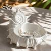 Necklaces EarringsHolder 3D Printed Conch Jewelry Tray, Sea Snail Dish Bowl for Entryway Key Holder Organizing Earrings, Decorative Ocean Theme