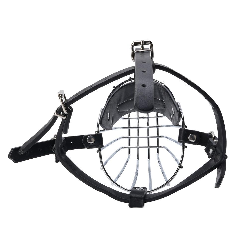 Adjustable Strap Metal Basket Muzzle Iron Frame Bite Proof Muzzle Anti Eat Muzzle Walking Outside
