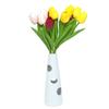 Ceramic Flower Vase, Unbreakable, Decorative, For Living Room, White Color
