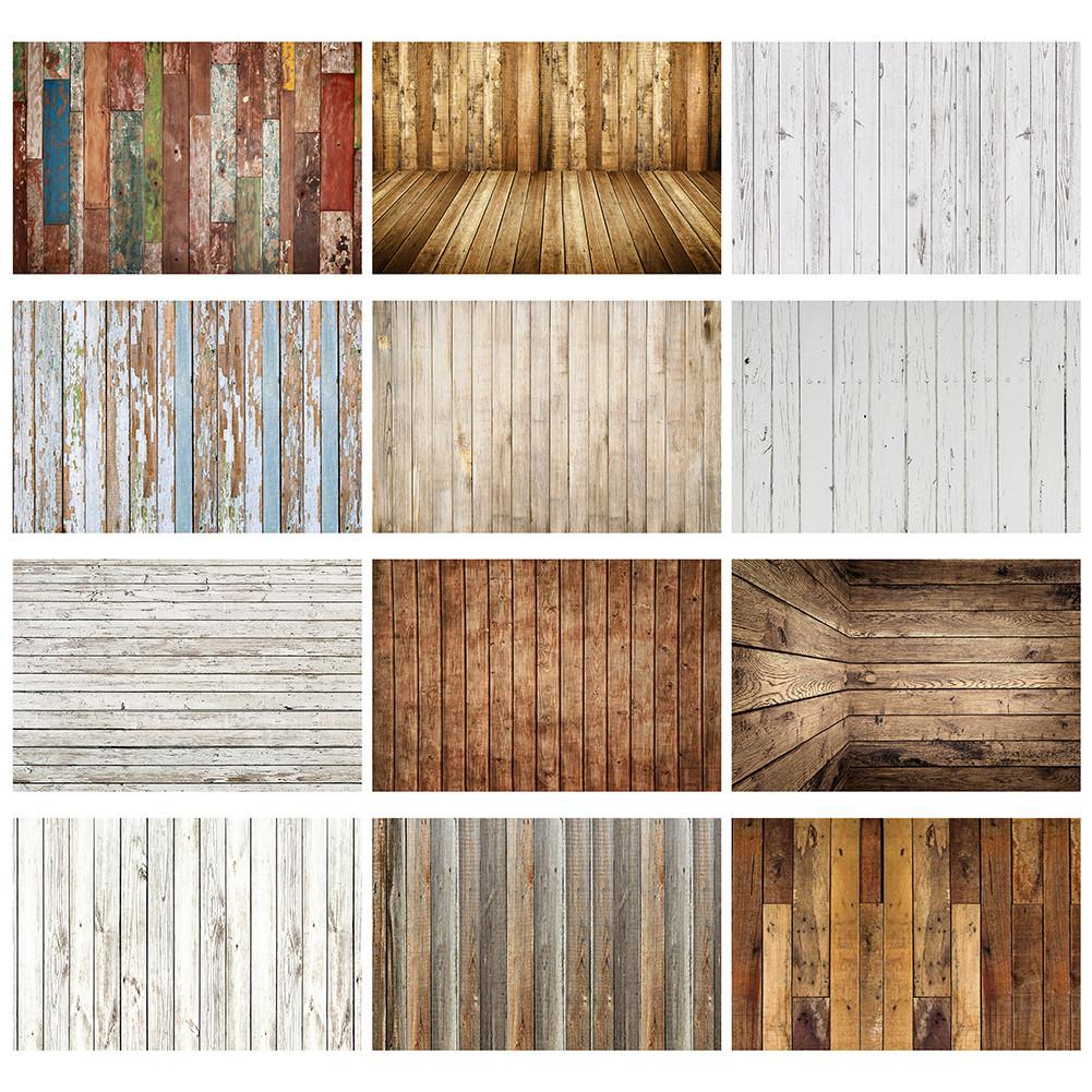120*80cm/100*70cm Wooden Board Floor Wallpaper Photography Backdrop Kid/Baby Photobooth Prop Studio Background