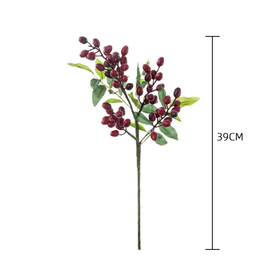 Branch Style Artificial Fruit Stem Realistic Design Fake Branch Decor Garden Decoration