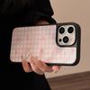 Sabbia Glittata Adatto per Iphone15 Apple 16pro Max Custodia per Telefono Cellulare Ins Glitter Rosa Check Fiocco 13 Dolce 14