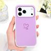 Simple Love Heart Phone Case For IPhone 17 17E Air 16 16E 15 Plus Pro Max Candy Colored Cover