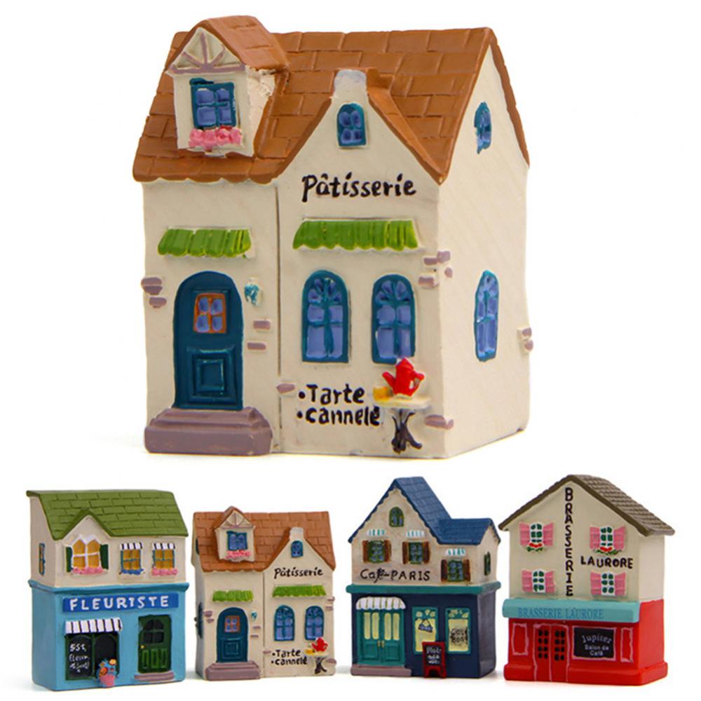 Mini Ornament Model Decor House Figurine Garden Micro Landscape Bonsai Desktop