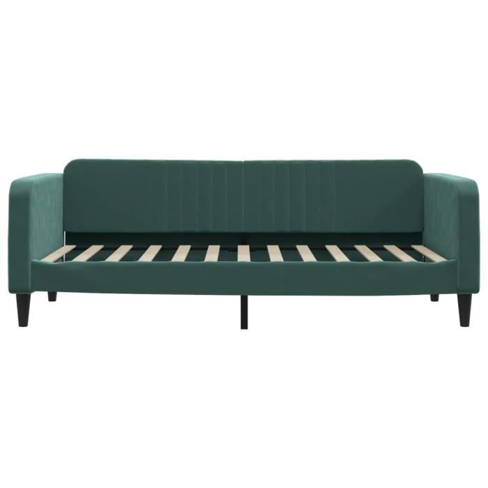 VidaXL Day Bed Dark Green 90x200 Cm Velvet 354088
